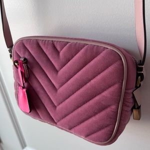 J.Crew Mini Velvet Signet Crossbody Purse